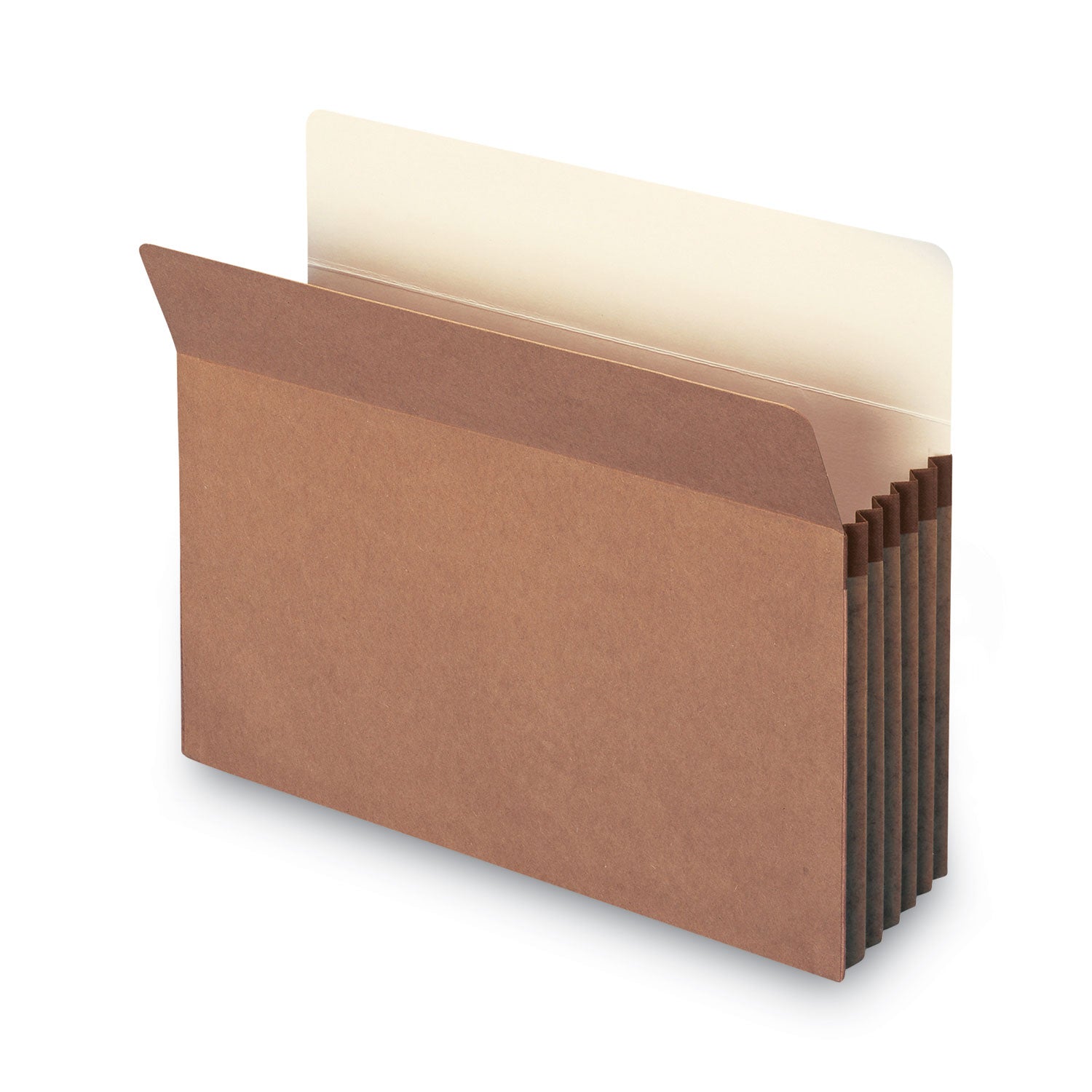 Redrope Drop Front File Pockets, 5.25" Expansion, Letter Size, Redrope, 10/Box - 