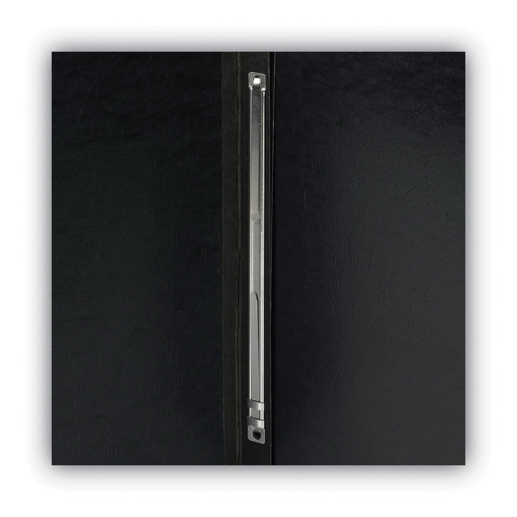 Prong Fastener Premium Pressboard Report Cover, Two-Piece Prong Fastener, 3" Capacity, 8.5 x 11, Black/Black