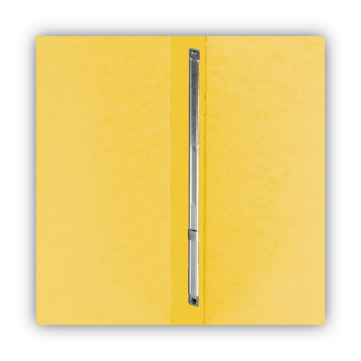 Prong Fastener Premium Pressboard Report Cover, Two-Piece Prong Fastener, 3" Capacity, 8.5 x 11, Yellow/Yellow - 