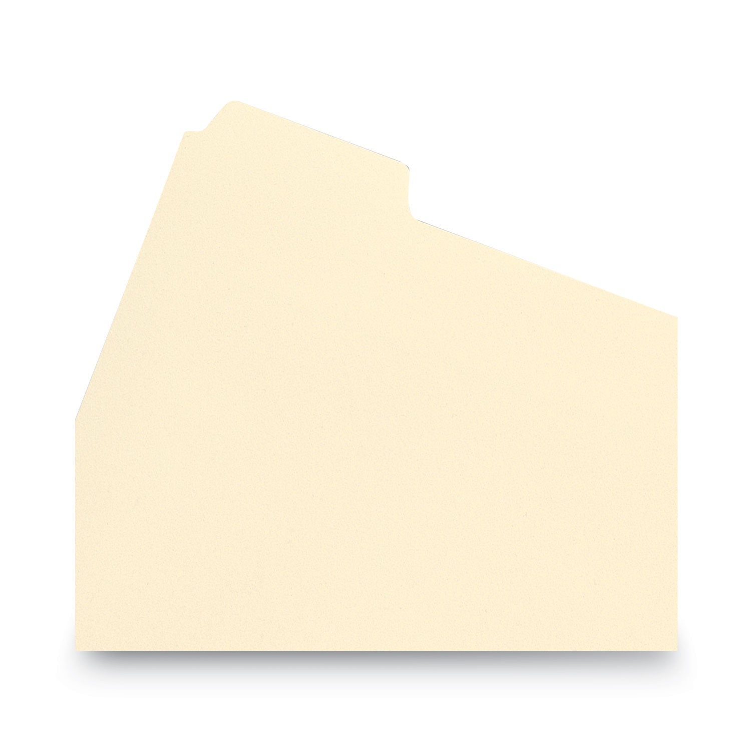 Stackable Folder Dividers with Fasteners, 1/5-Cut Bottom Tab, 1 Fastener, Legal Size, Manila, 4 Dividers/Set, 50 Sets