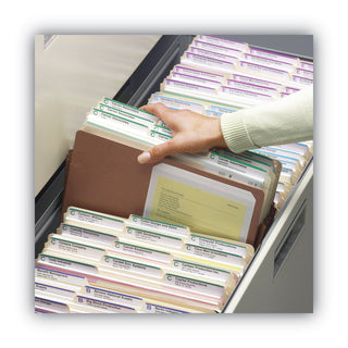 Redrope Drop Front File Pockets, 5.25" Expansion, Letter Size, Redrope, 10/Box