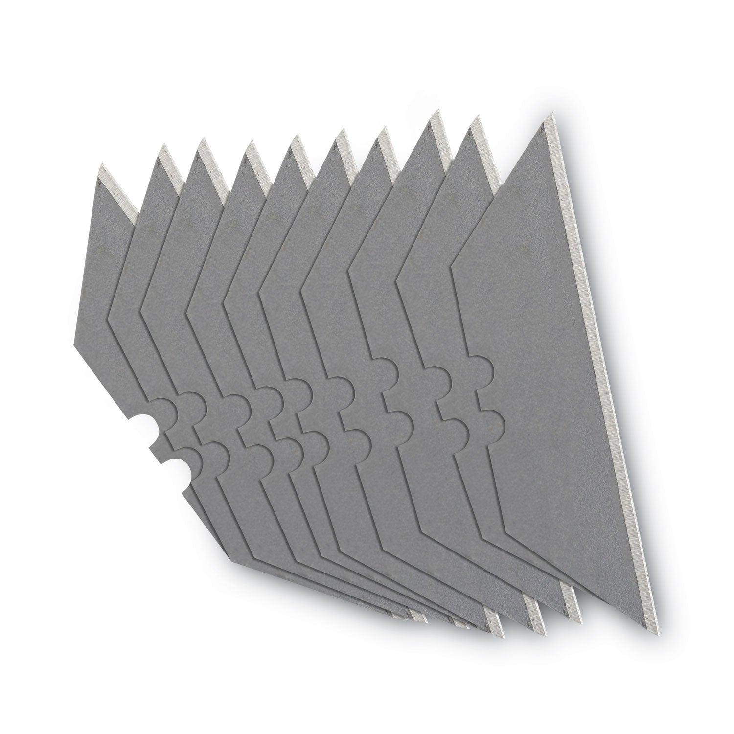 Heavy-Duty Utility Knife Blades, 10/Pack - 