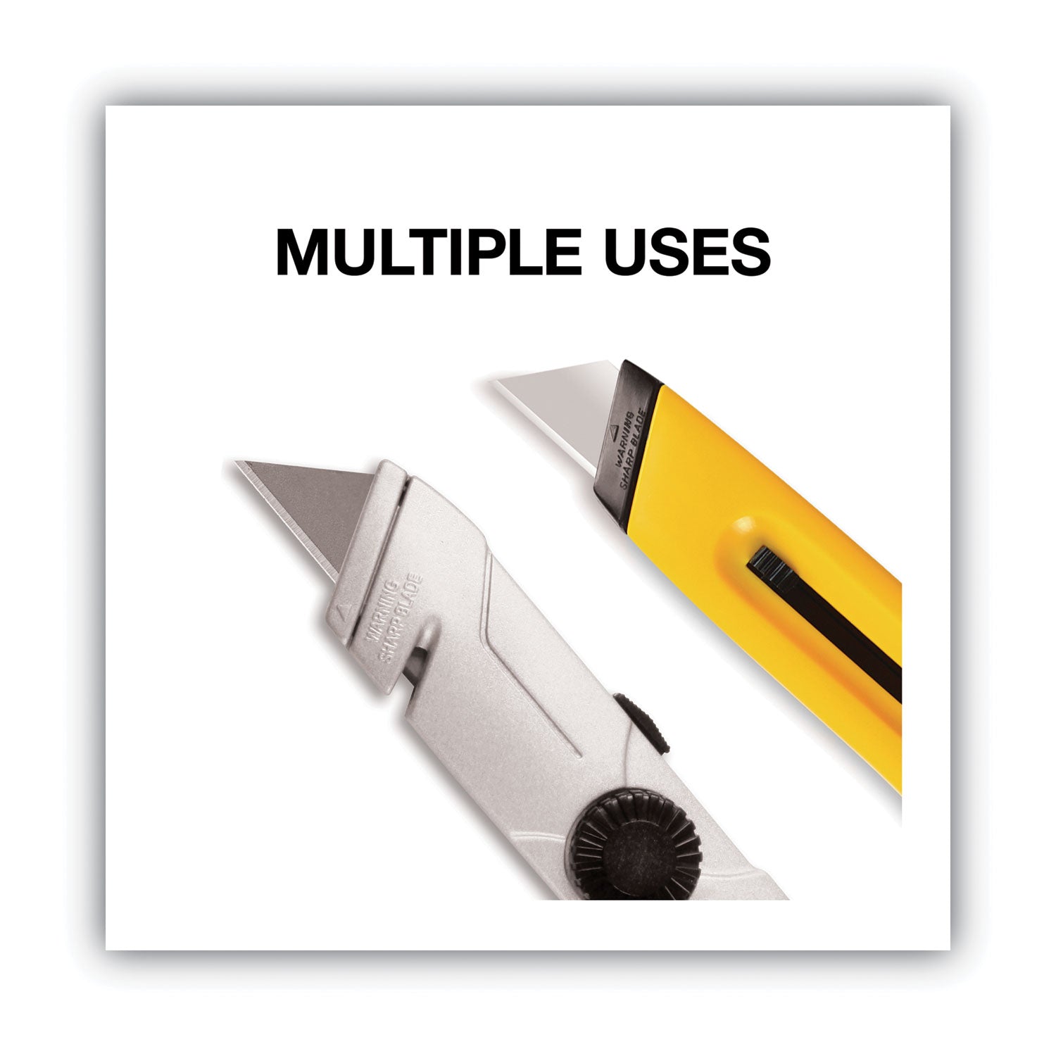 Heavy-Duty Utility Knife Blades, 10/Pack - 