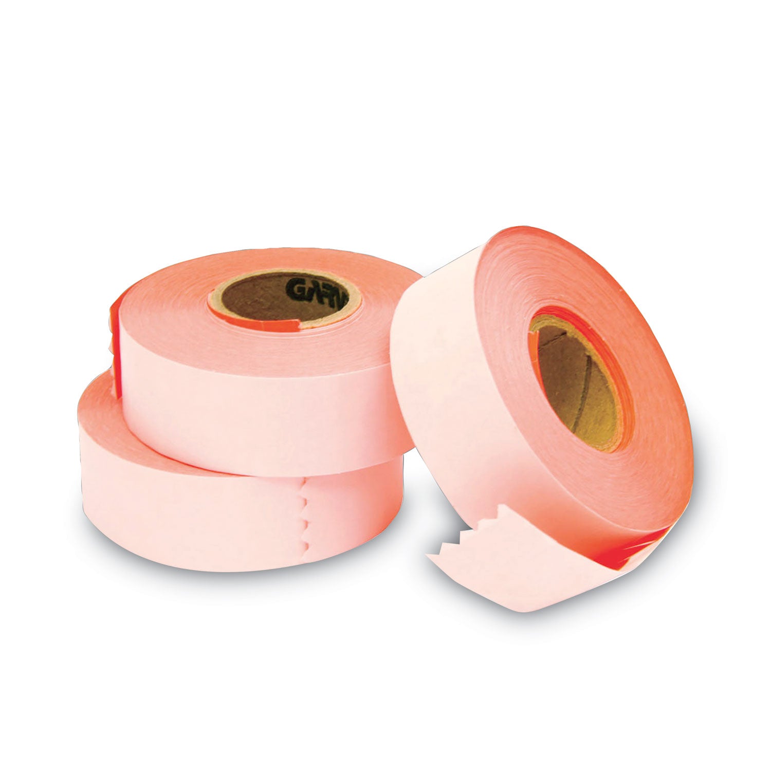 Two-Line Pricemarker Labels, 0.44 x 0.81, Fluorescent Red, 1,000/Roll, 3 Rolls/Box - 
