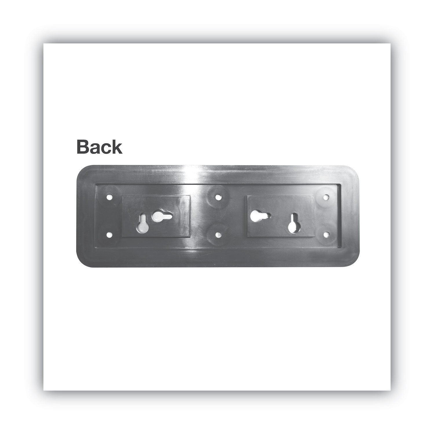 Brushed Metal Office Sign, Employees Only, 9 x 3, Silver