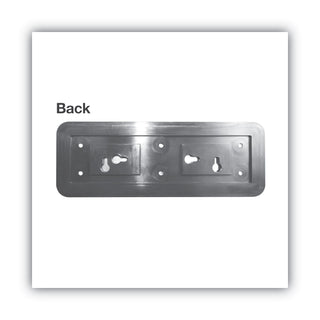 Brushed Metal Office Sign, Employees Only, 9 x 3, Silver