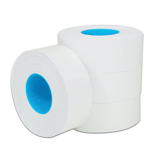 One-Line Pricemarker Labels Bulk Pack, 0.44 x 0.81, White, 1,200/Roll, 16 Rolls/Box - 