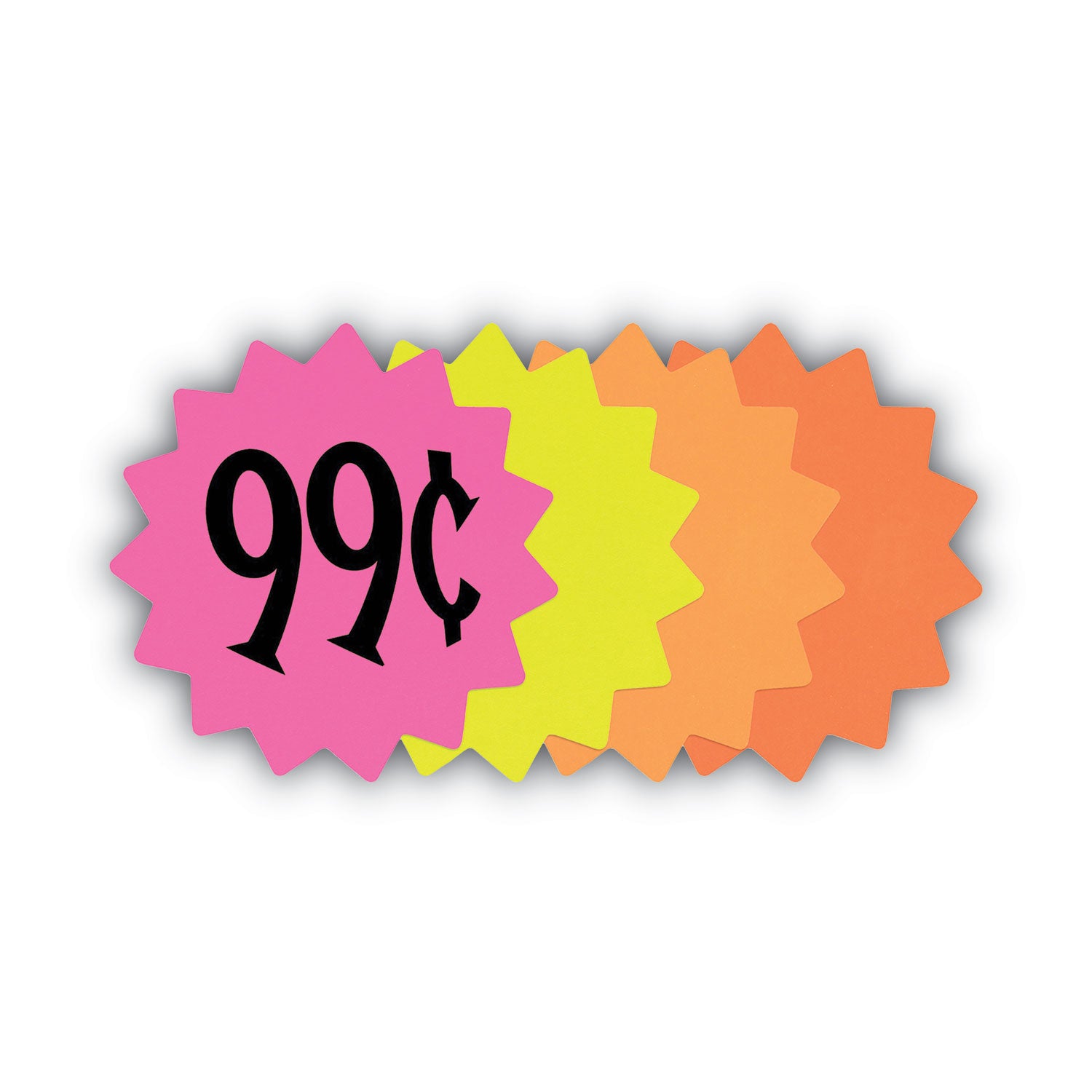 Die Cut Paper Signs, 4" Round, Assorted Colors, Pack of 60 Each