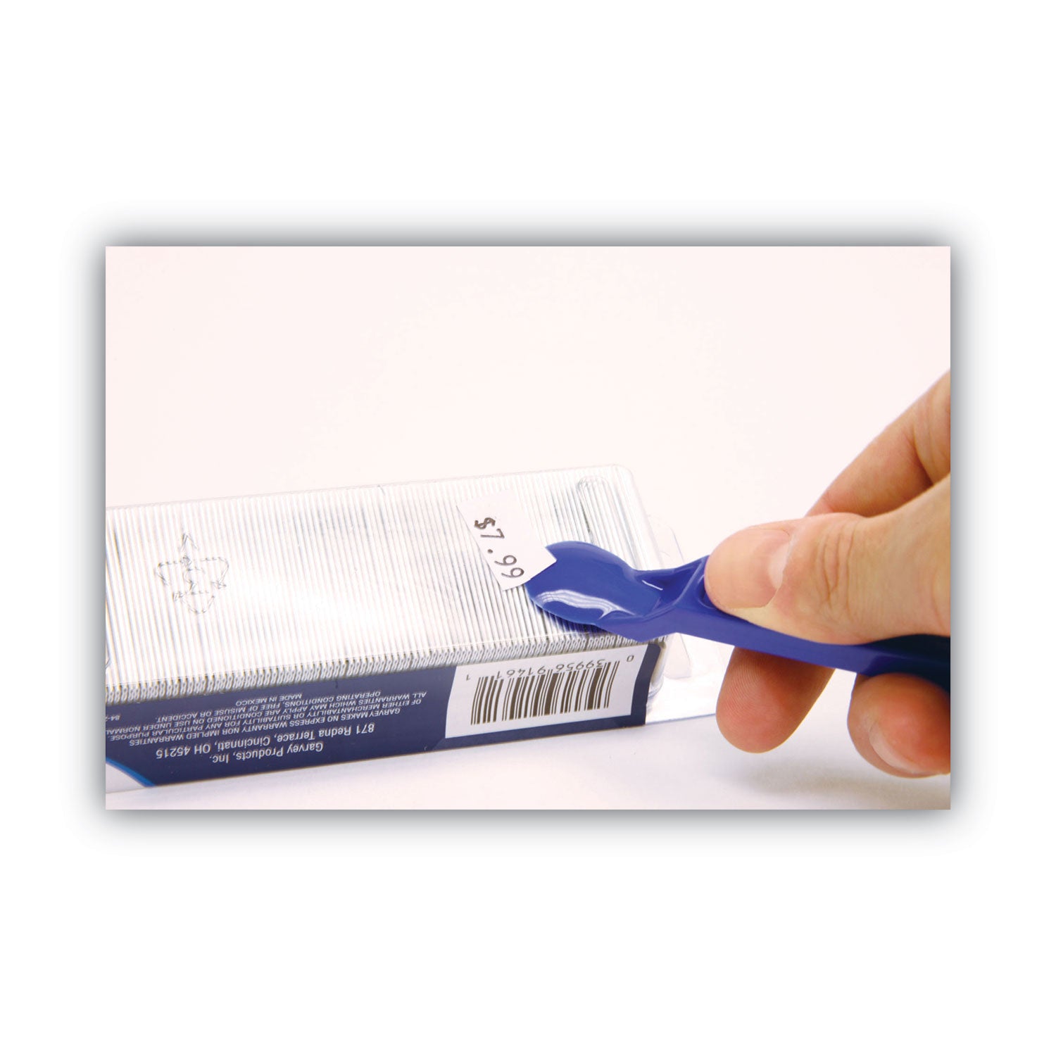 Label Remover, Plastic, Blue, 5/Pack - 