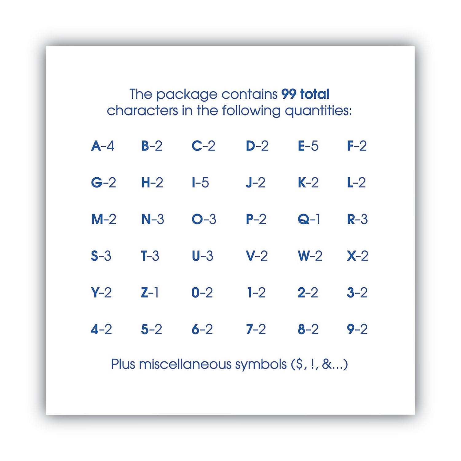 Letters, Numbers and Symbols, Self Adhesive, Black, 2"h, 84 Characters