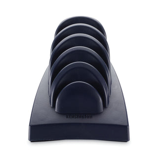 InSight Priority Puck Five-Slot Desktop Copyholder, Plastic, Blue - 