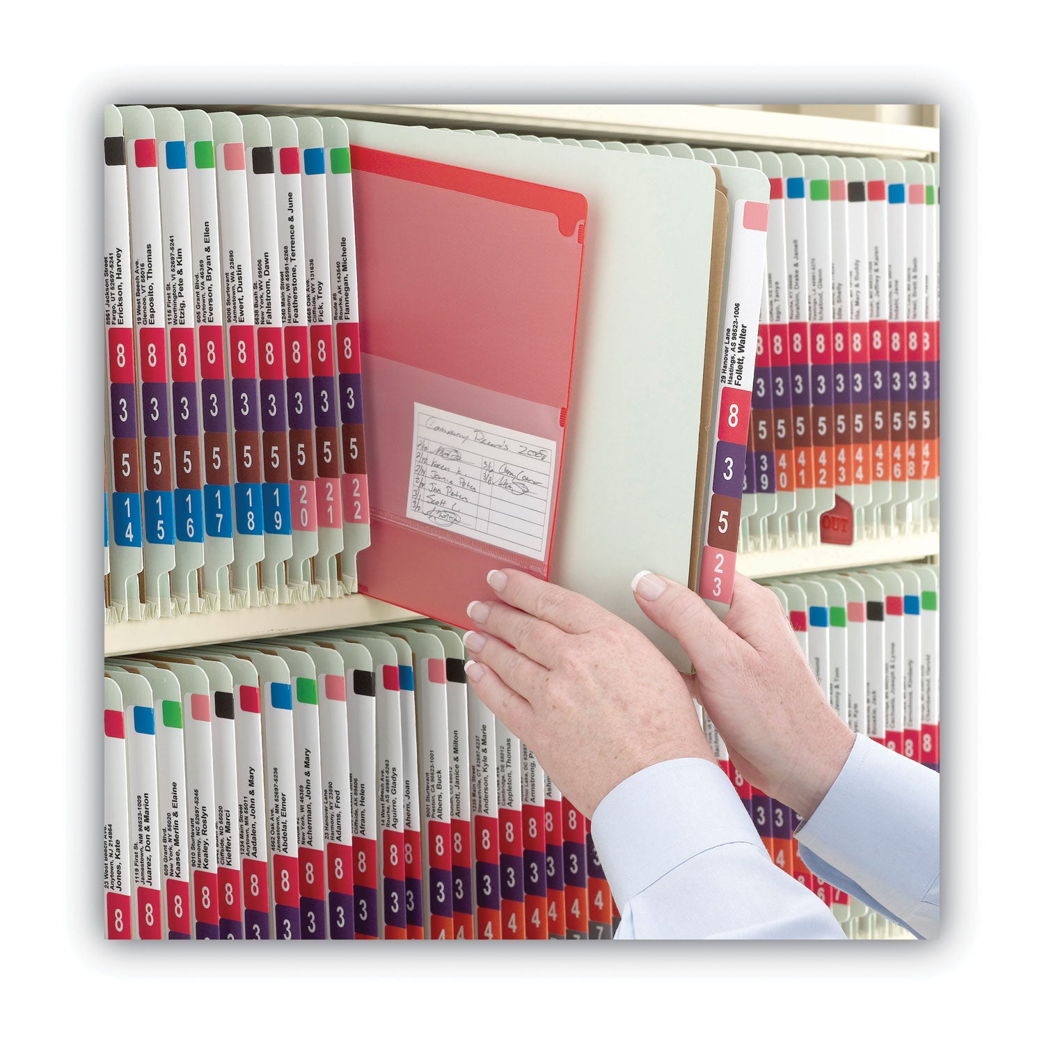 Color-Coded Smartstrip Refill Label Forms, Inkjet Printer, Assorted, 1.5 x 7.5, White, 250/Pack