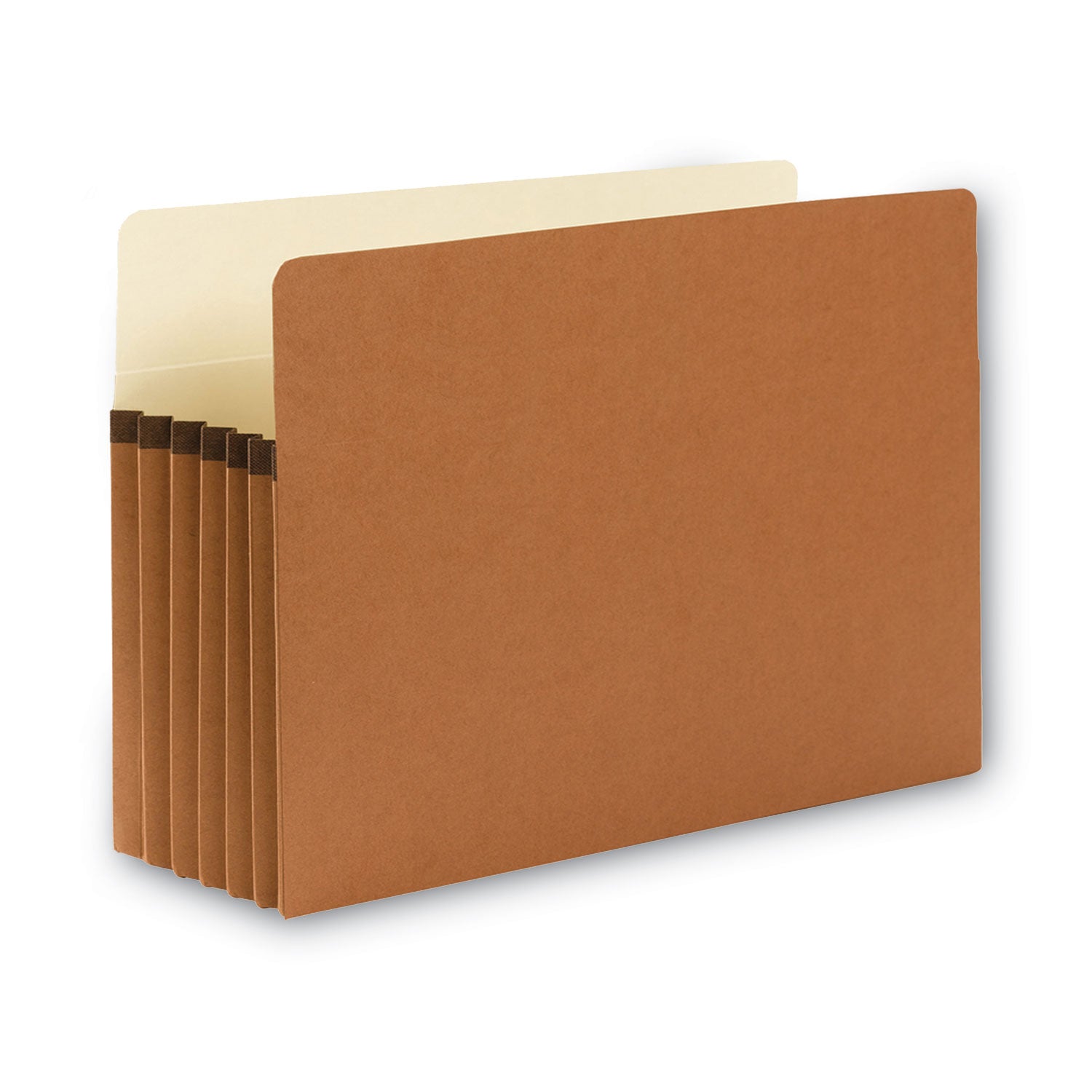 Redrope Drop Front File Pockets, 5.25" Expansion, Legal Size, Redrope, 10/Box - 