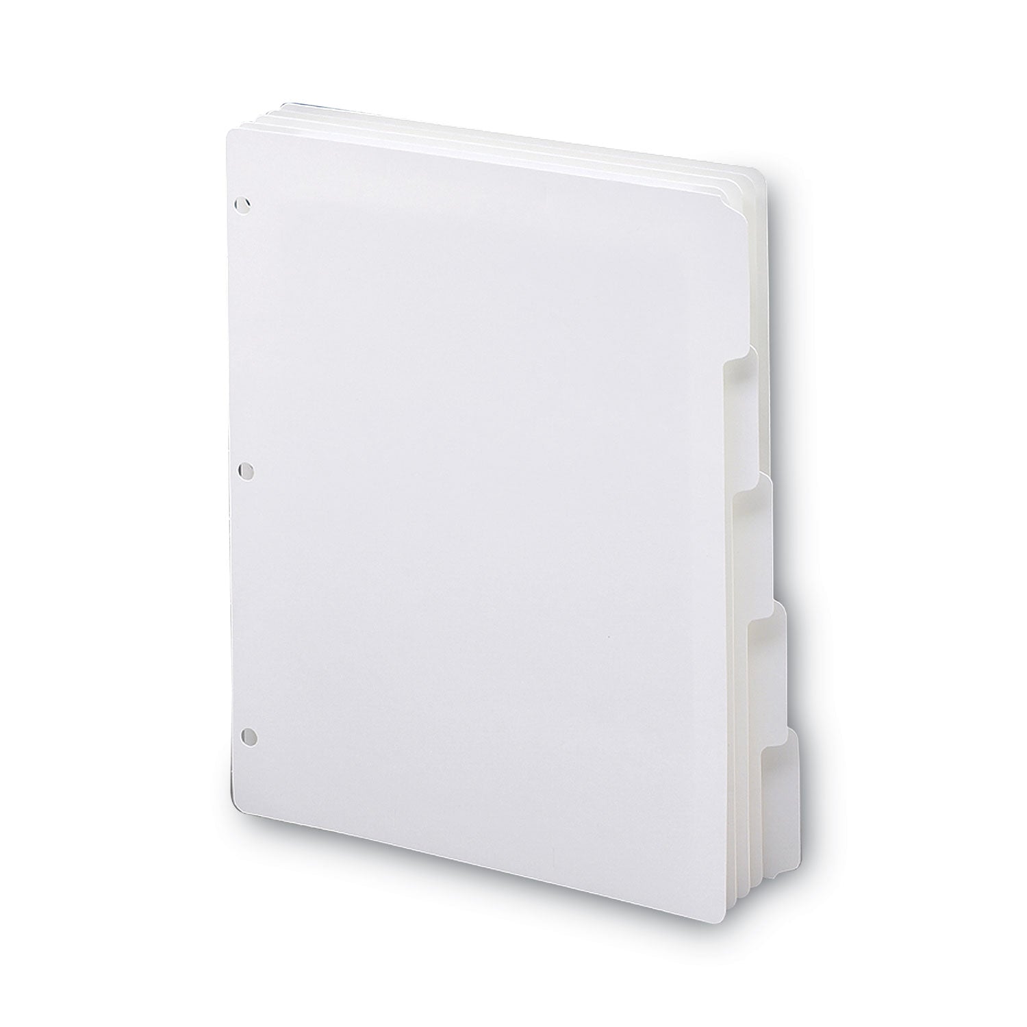 Three-Ring Binder Index Divider, 5-Tab, 11 x 8.5, White, 20 Sets - 