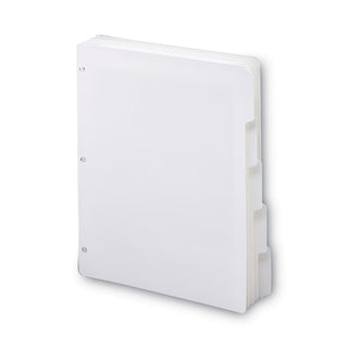 Three-Ring Binder Index Divider, 5-Tab, 11 x 8.5, White, 20 Sets - 
