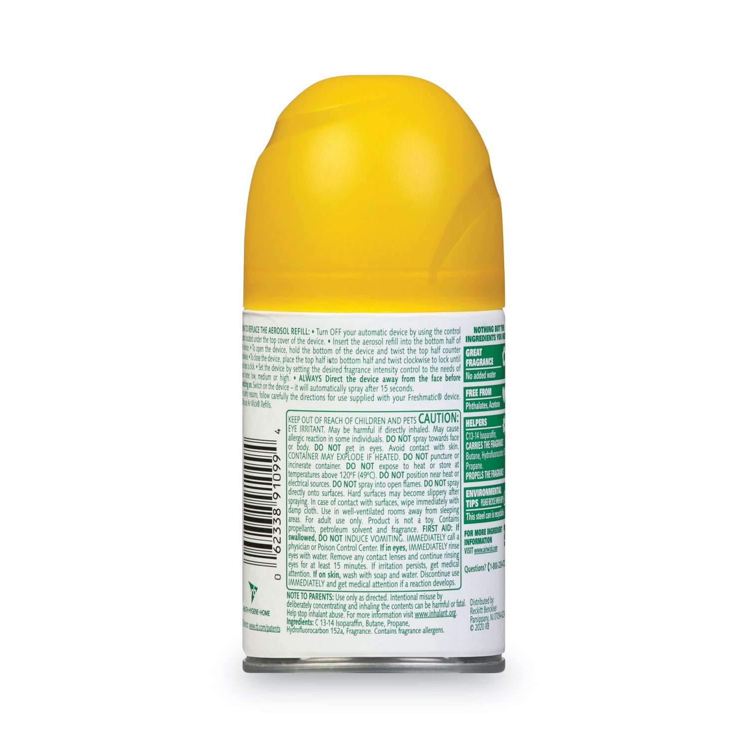 Freshmatic Life Scents Ultra Refill, Paradise Retreat, 5.89 oz Aerosol Spray, 6/Carton - 3