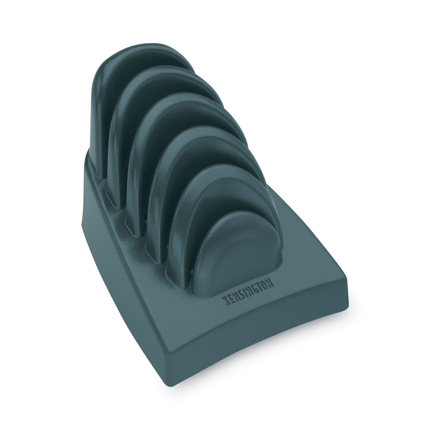 InSight Priority Puck Five-Slot Desktop Copyholder, Plastic, Blue - 