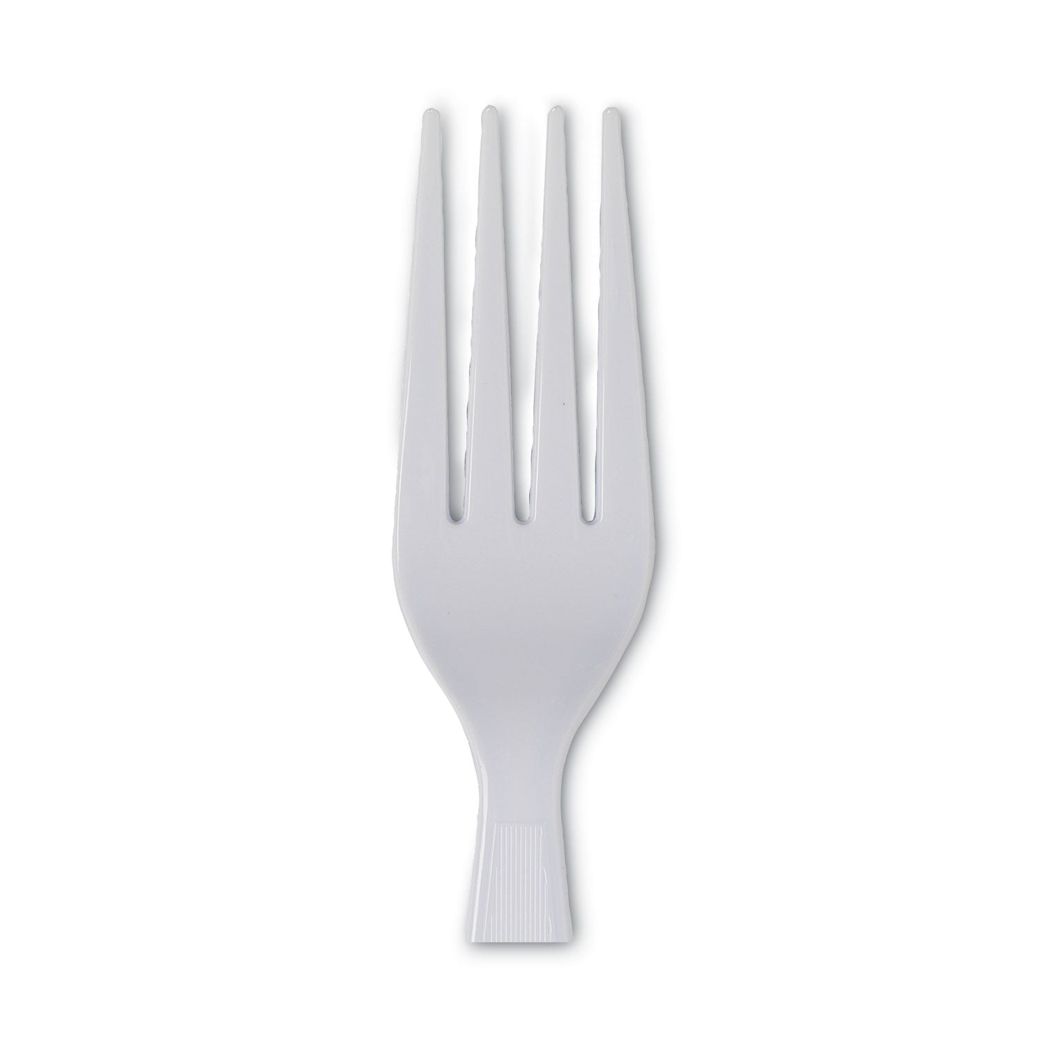 Plastic Cutlery, Heavyweight Forks, White, 100/Box - 