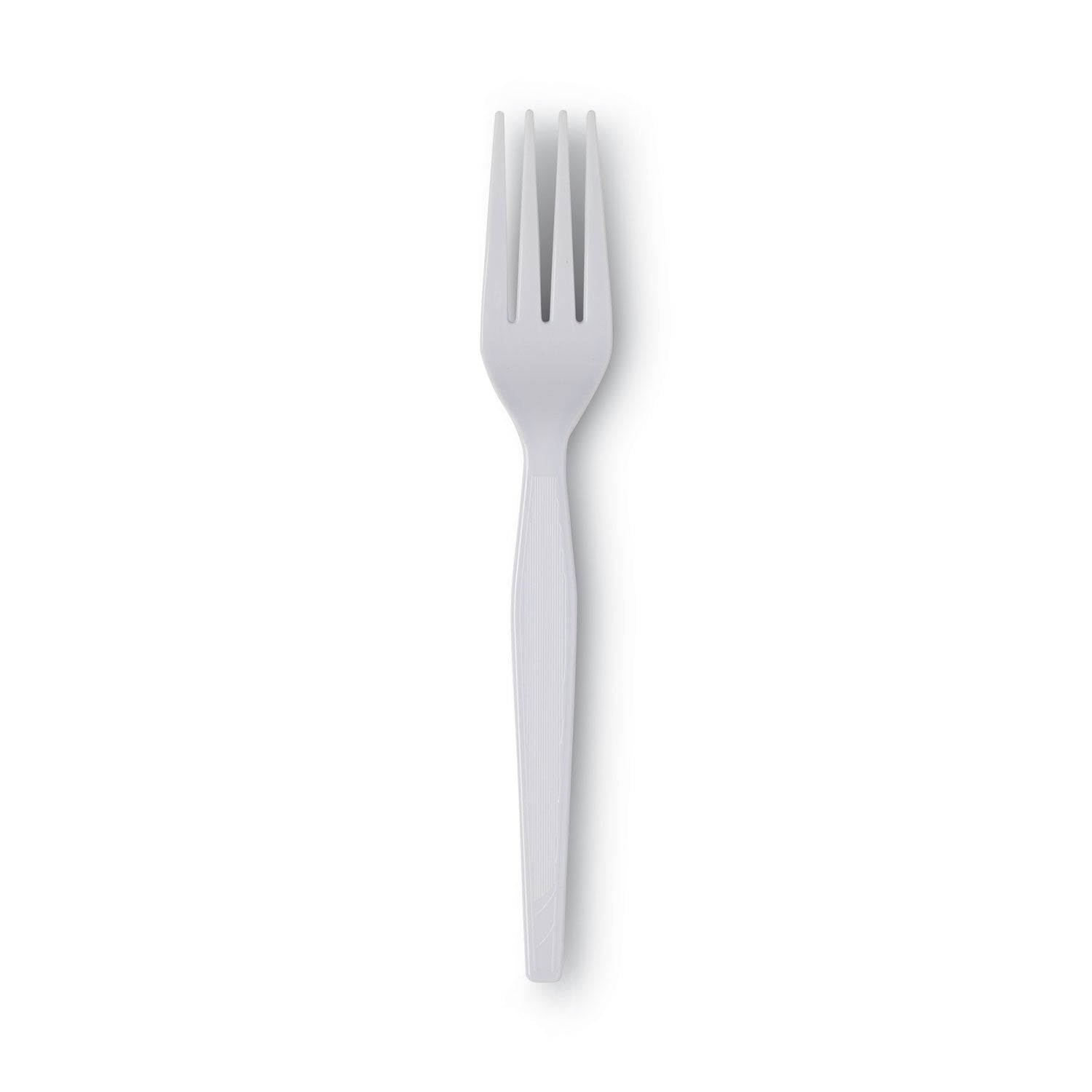 Plastic Cutlery, Heavyweight Forks, White, 100/Box - 