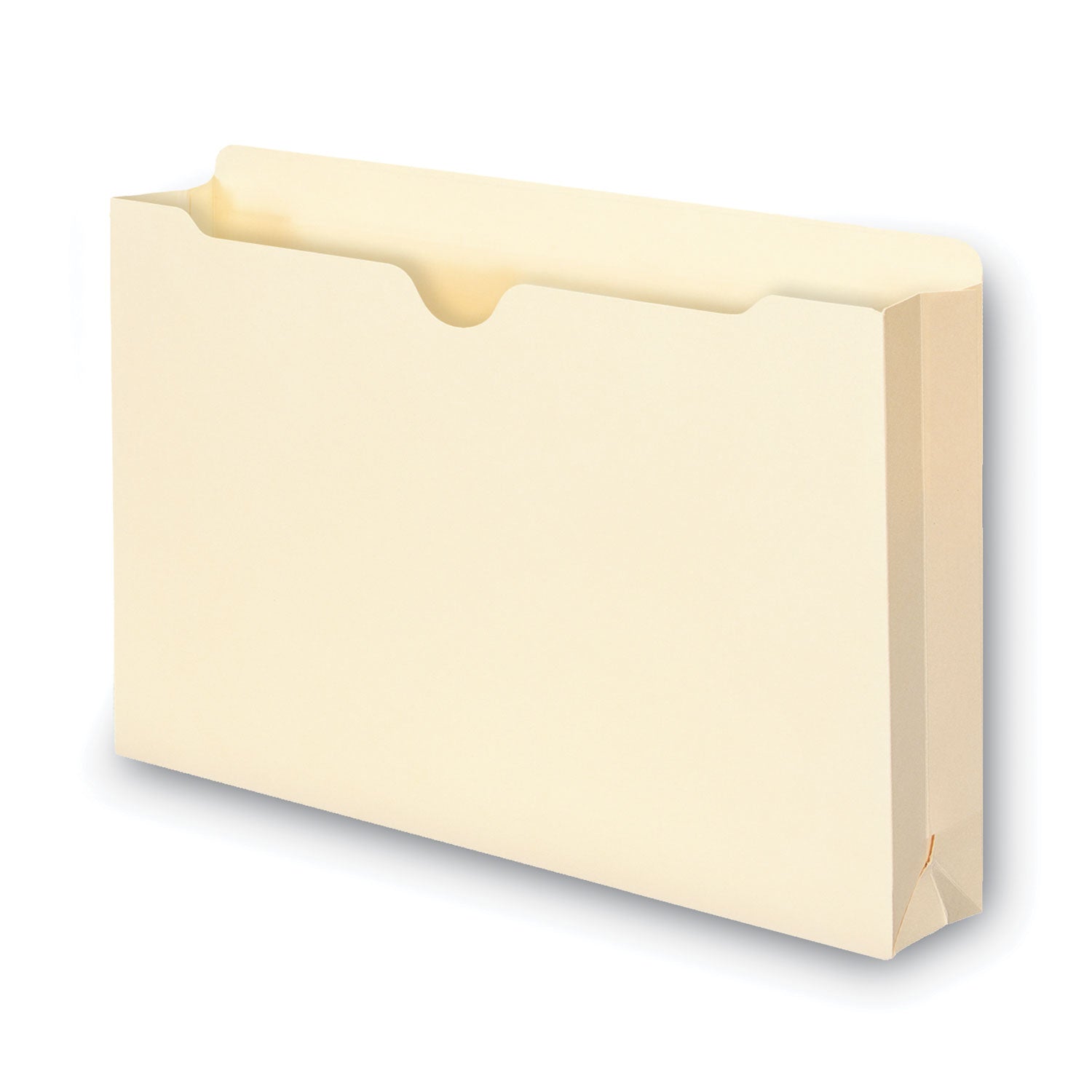 100% Recycled Top Tab File Jackets, Straight Tab, Legal Size, Manila, 50/Box - 