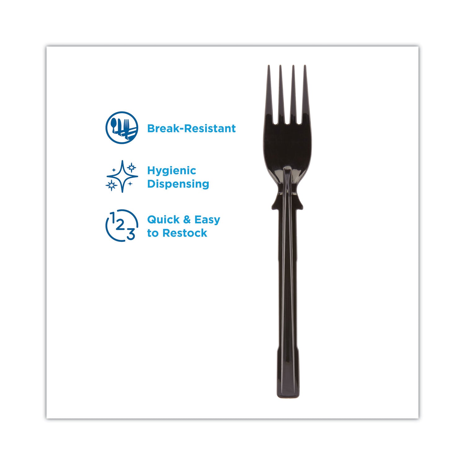 smartstock-tri-tower-dispensing-system-cutlery-forks-mediumweight-polypropylene-black-40-pack-24-packs-carton_dxedusspf5 - 2