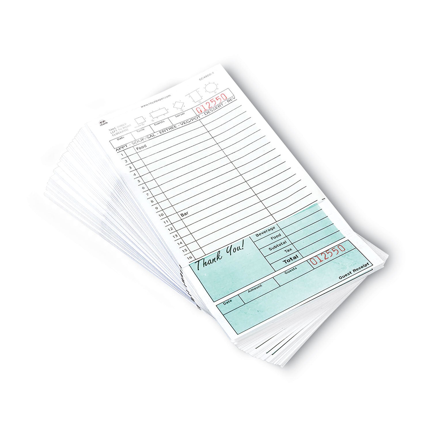 guest-check-pad-16-lines-two-part-carbonless-42-x-825-50-forms-pad-50-pads-carton_rppgc49002 - 2