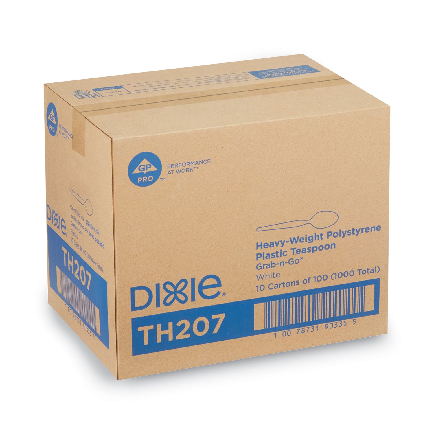 Plastic Cutlery, Heavyweight Teaspoons, White, 1,000/Carton