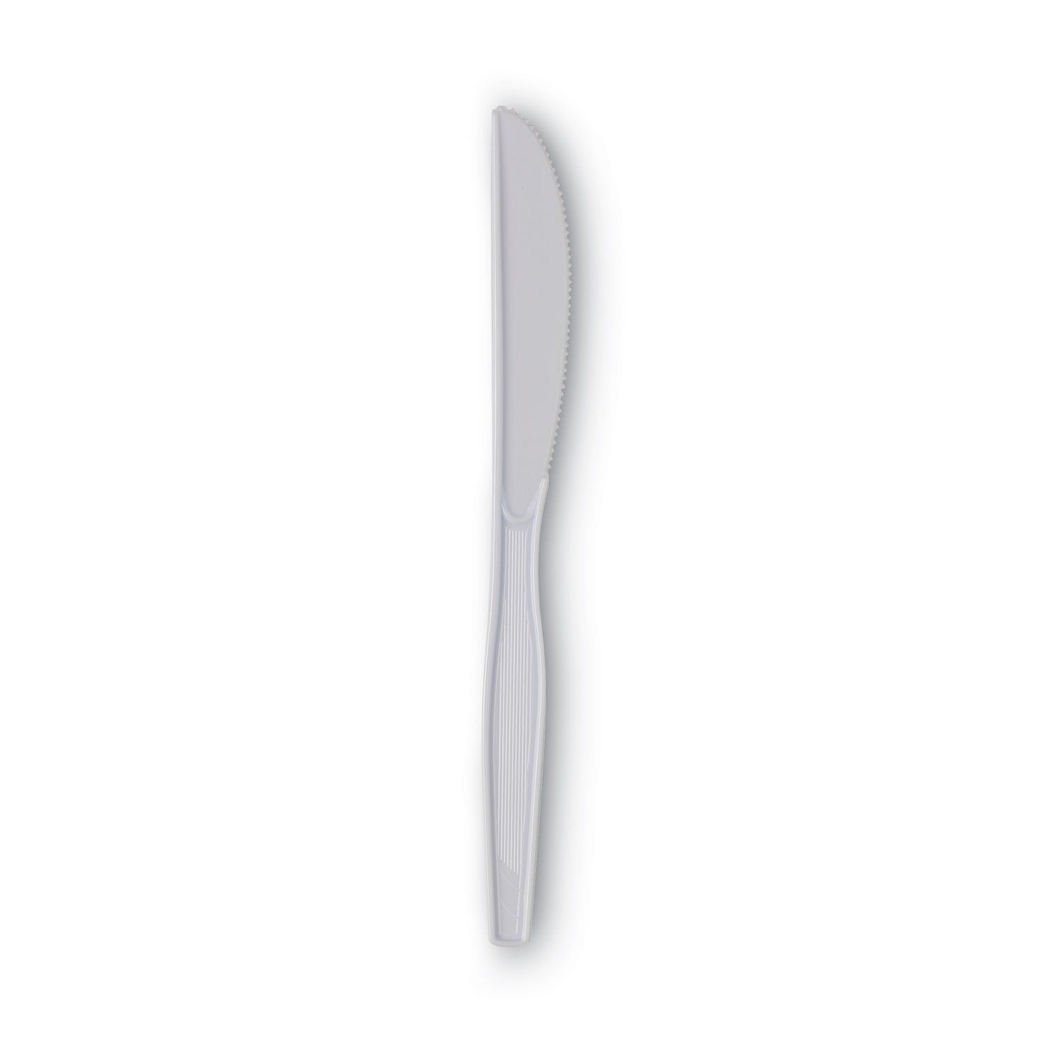 Plastic Cutlery, Heavy Mediumweight Knives, White, 1,000/Carton - 