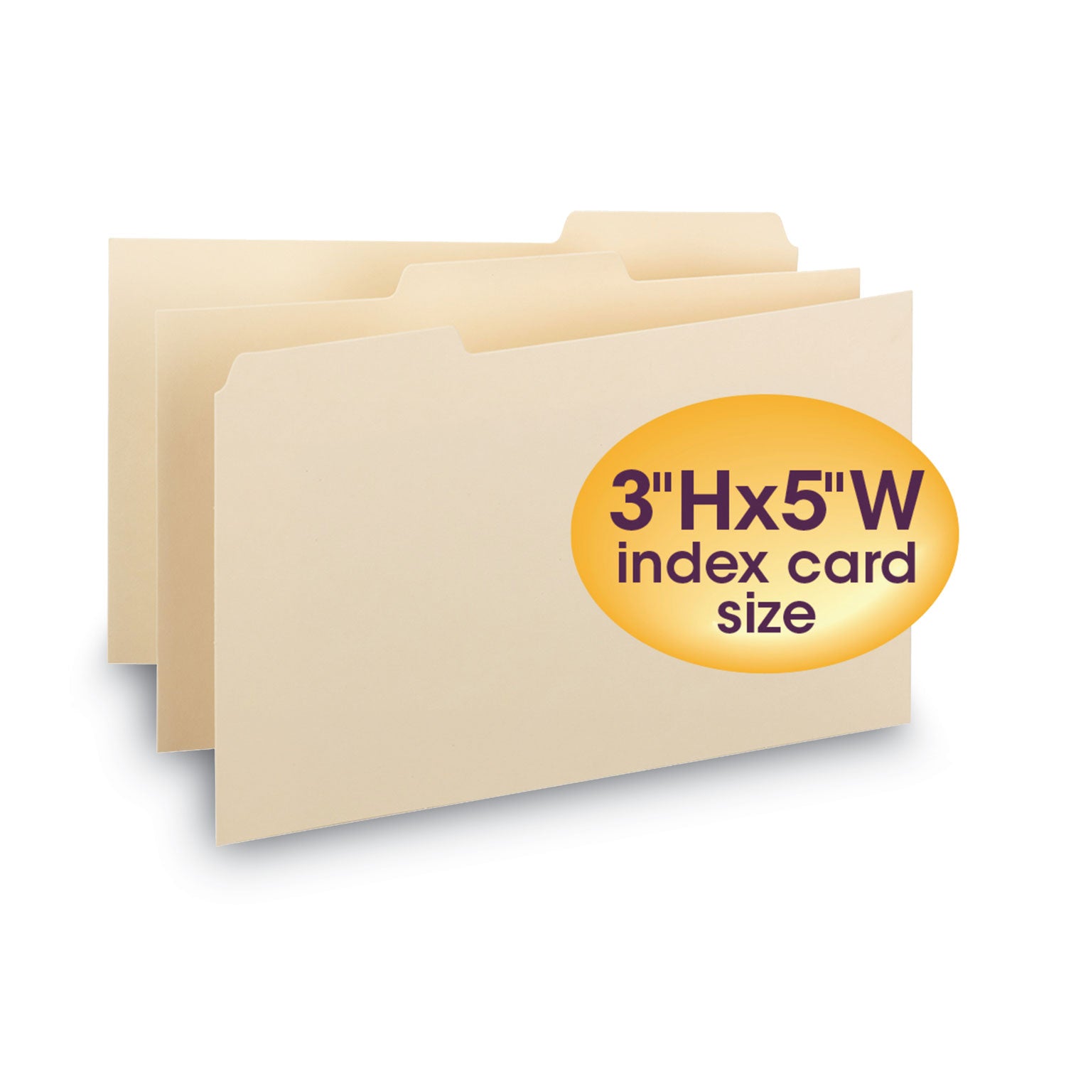 manila-card-guides-1-3-cut-top-tab-blank-3-x-5-manila-100-box_smd55030 - 1