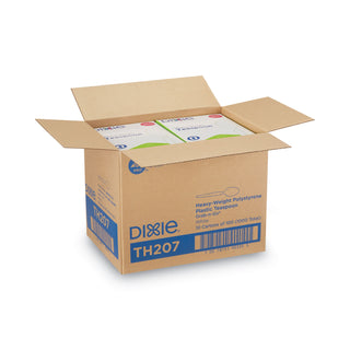 Plastic Cutlery, Heavyweight Teaspoons, White, 1,000/Carton