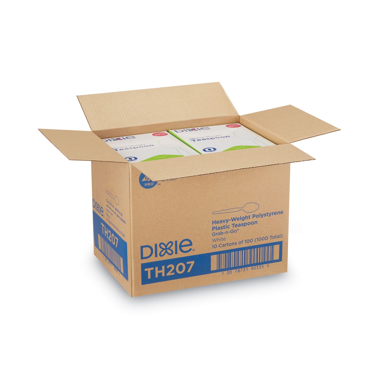 Plastic Cutlery, Heavyweight Teaspoons, White, 1,000/Carton