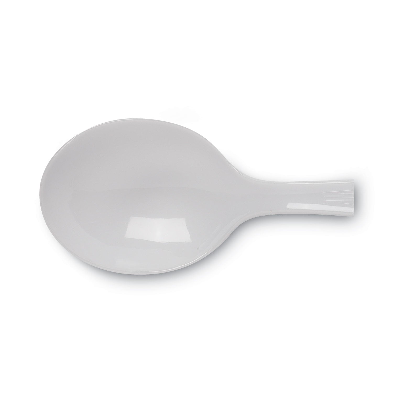 Plastic Cutlery, Heavyweight Soup Spoons, White, 100/Box - 