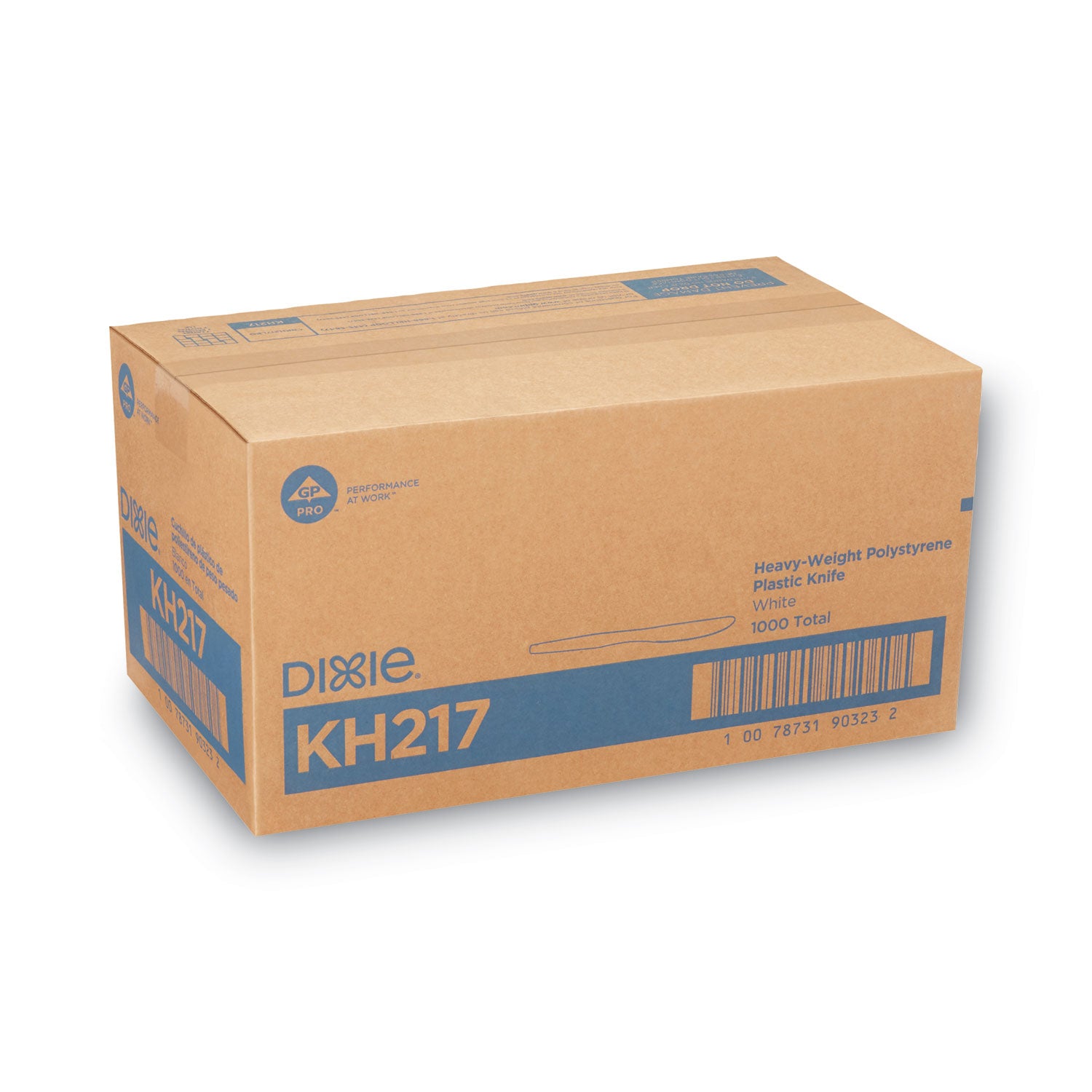 Plastic Cutlery, Heavyweight Knives, White, 1,000/Carton