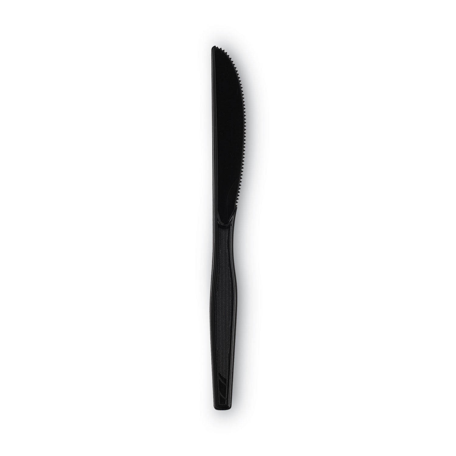 Plastic Tableware, Heavy Mediumweight Knives, Black, 100/Box, 10 Boxes/Carton