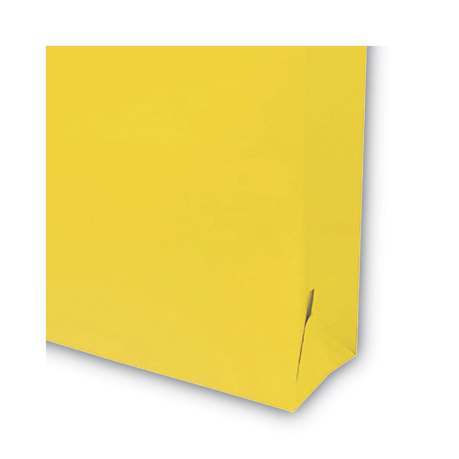 Colored File Jackets with Reinforced Double-Ply Tab, Straight Tab, Letter Size, Yellow, 50/Box - 