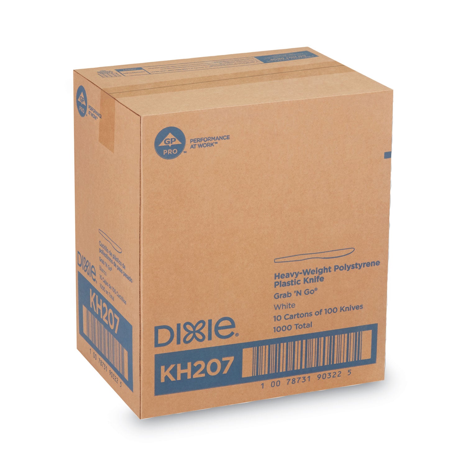 Plastic Cutlery, Heavyweight Knives, White, 1,000/Carton