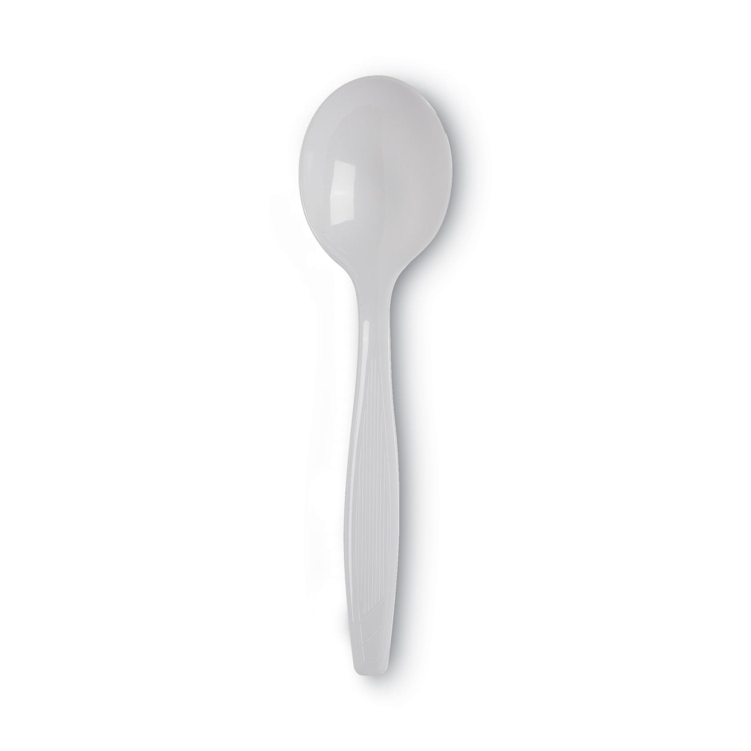 Plastic Cutlery, Heavyweight Soup Spoons, White, 1,000/Carton - 