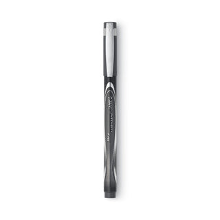 Intensity Porous Point Pen, Stick, Fine 0.5 mm, Black Ink, Black Barrel, Dozen - 