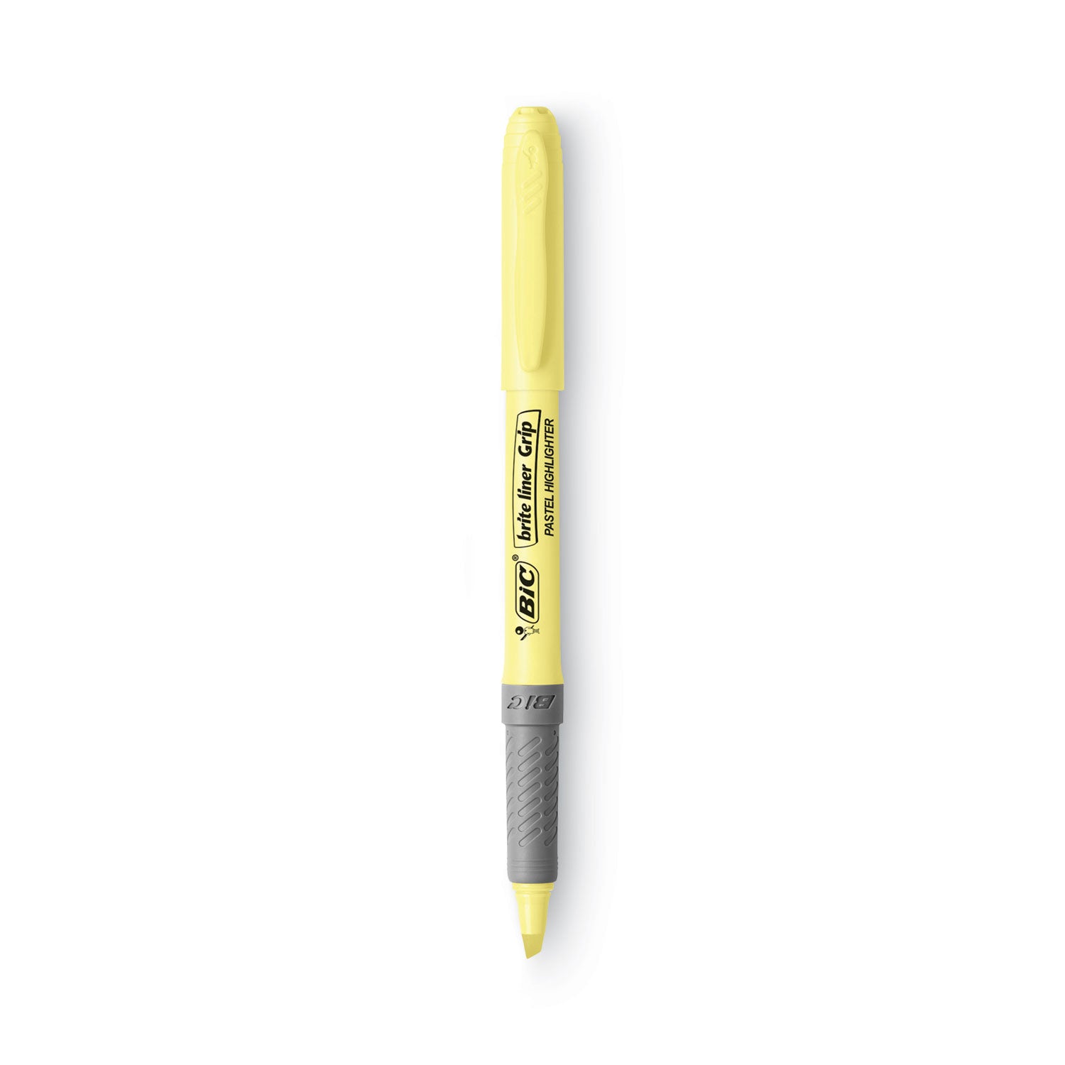 Brite Liner Grip Pocket Highlighter, Assorted Ink Colors, Chisel Tip, Assorted Barrel Colors, 6/Pack