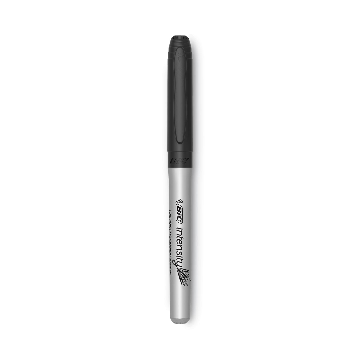 Intensity Fine Tip Permanent Marker, Fine Bullet Tip, Tuxedo Black, Dozen - 