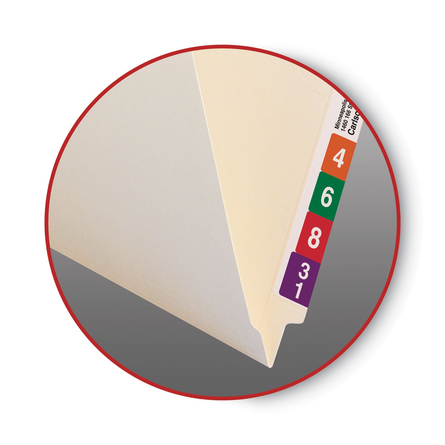 End Tab Fastener Folders with Reinforced Straight Tabs, 11-pt Manila, 2 Fasteners, Legal Size, Manila Exterior, 50/Box - 