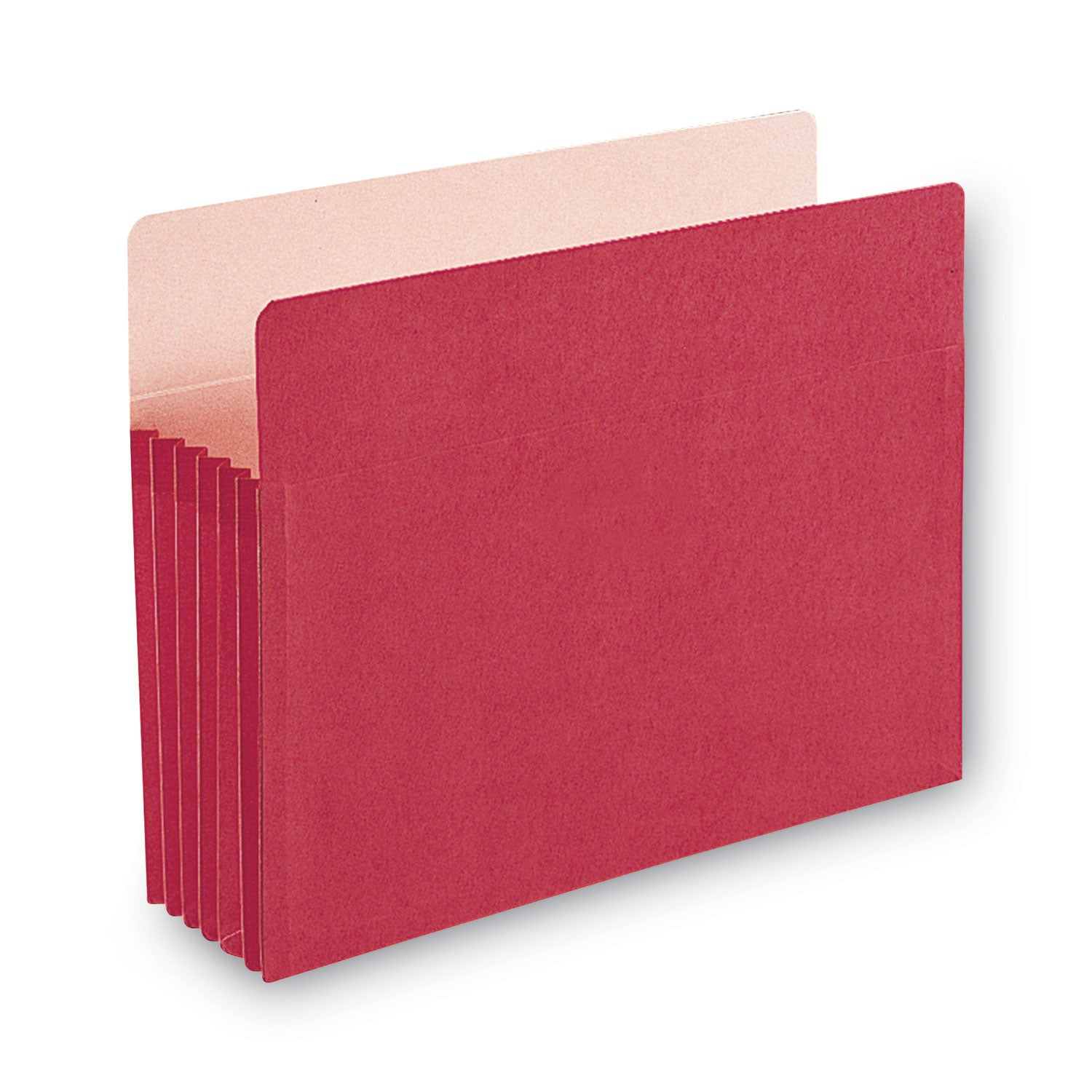 Colored File Pockets, 5.25" Expansion, Letter Size, Red - 