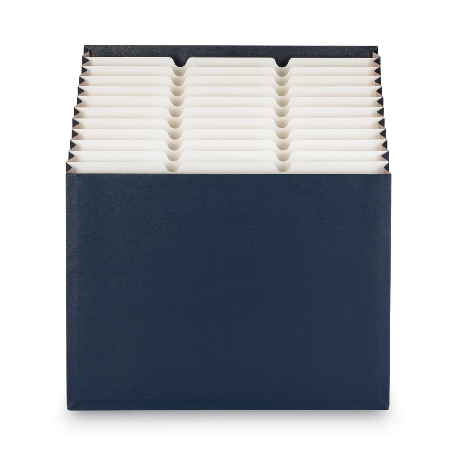 Stadium File, 12 Sections, 1/12-Cut Tabs, Letter Size, Navy - 