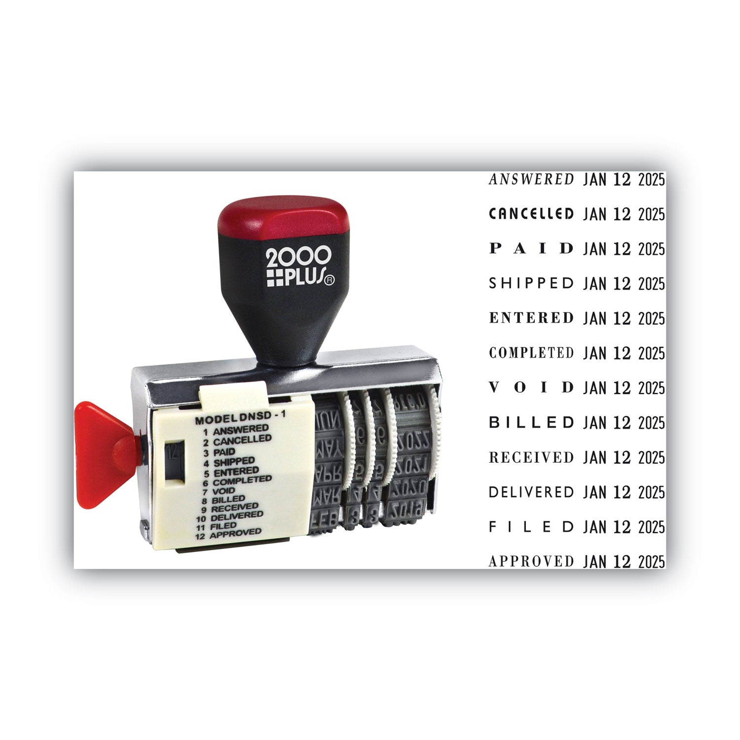 Dial-N-Stamp, 12 Phrases, Five Years, 1.5 x 0.13 - 