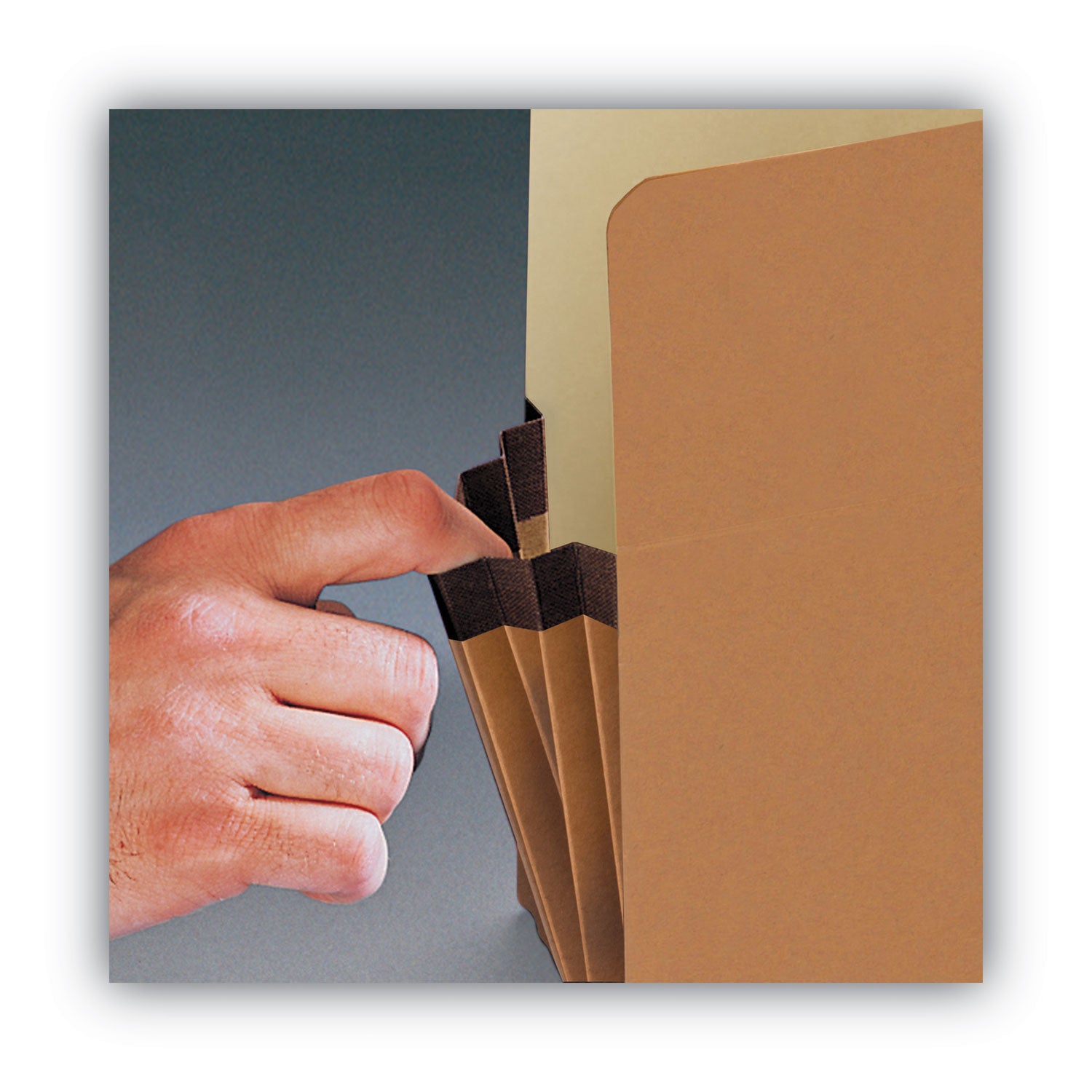 Redrope Drop Front File Pockets, 3.5" Expansion, Legal Size, Redrope, 25/Box - 