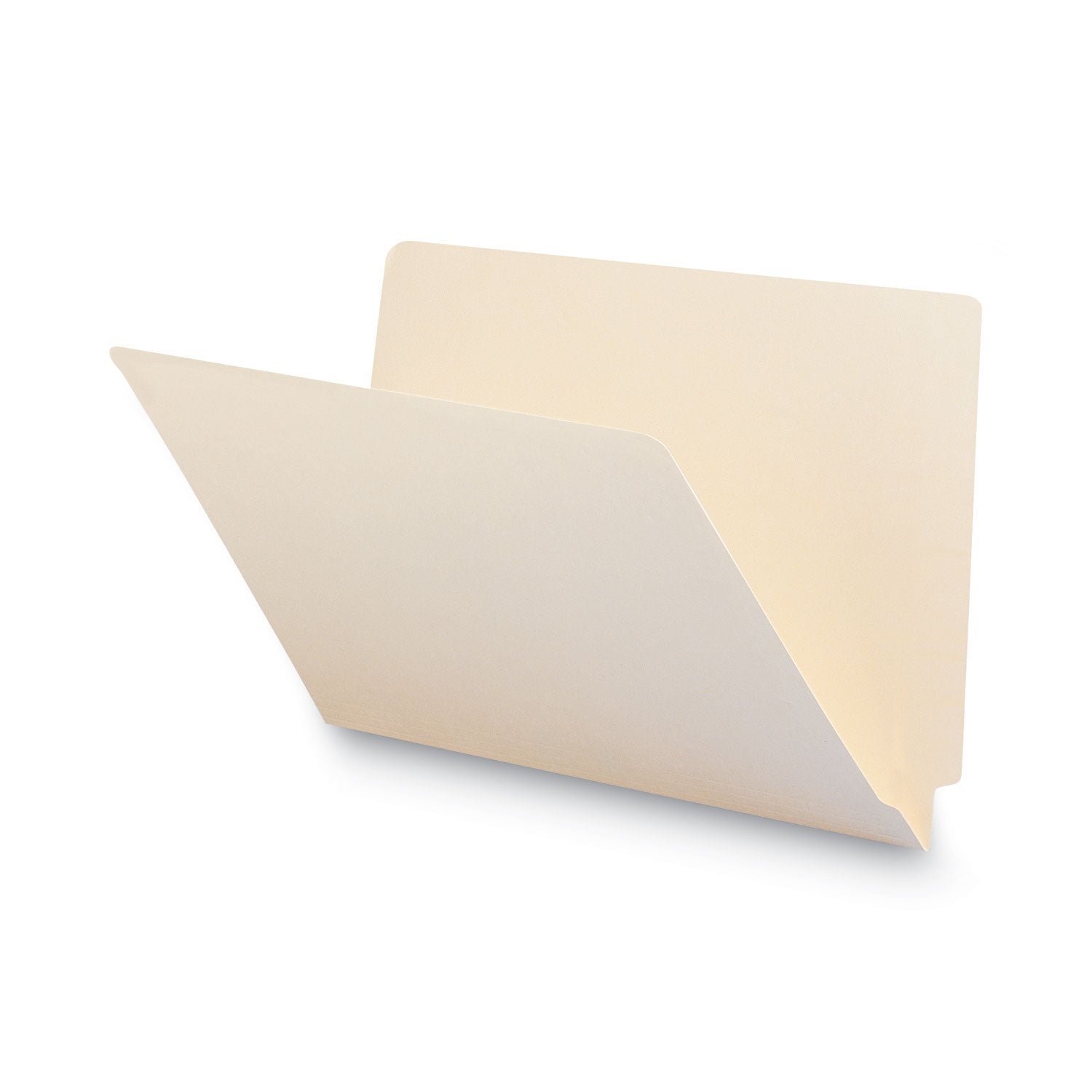 Heavyweight Manila End Tab Folders, 9.5" High Front, Straight Tabs, Legal Size, 0.75" Expansion, Manila, 100/Box - 