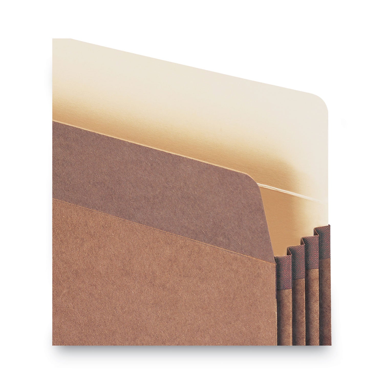 Redrope Drop Front File Pockets, 3.5" Expansion, Letter Size, Redrope, 25/Box - 
