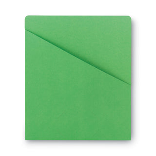 File Jackets, Letter Size, Green, 25/Pack - 