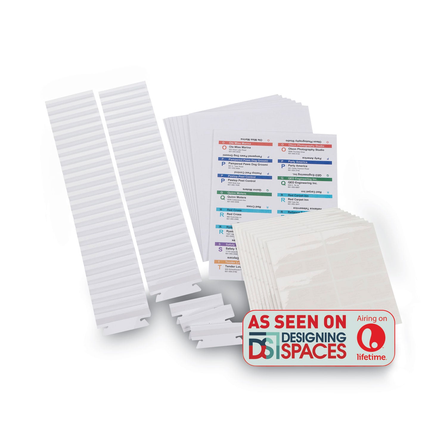 Viewables Hanging Folder Tabs and Labels, Complete Bulk Pack Refill, 1/3-Cut, Assorted Colors, 3.5" Wide, 100/Box
