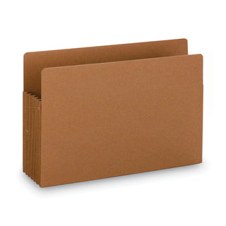 Heavy-Duty Redrope End Tab TUFF Pockets, 5.25" Expansion, Legal Size, Redrope, 10/Box - 